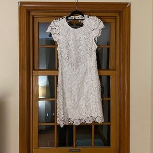 Lulu’s Romance Language White Lace Floral Dress